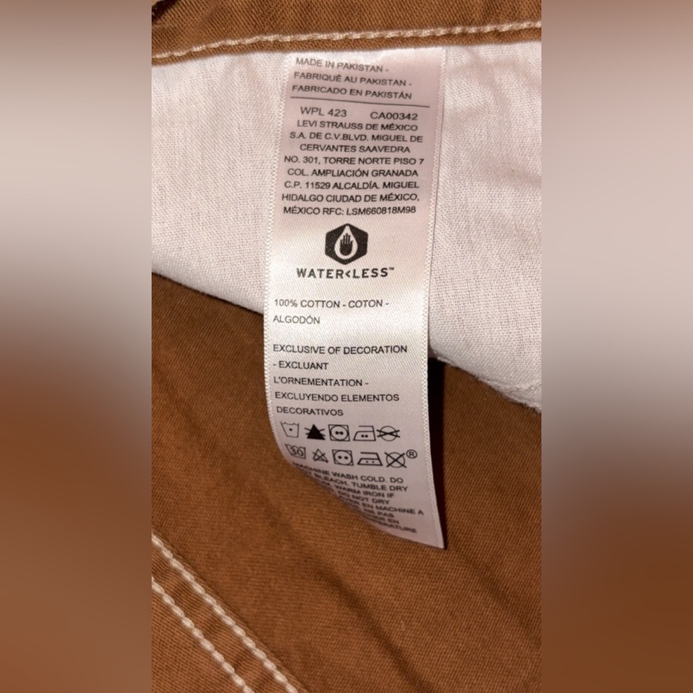 Denizen Levi’s Utility 90’s Loose Straight Sz 4/27 New W Tags Mid Rise Comfort - Picture 6 of 10